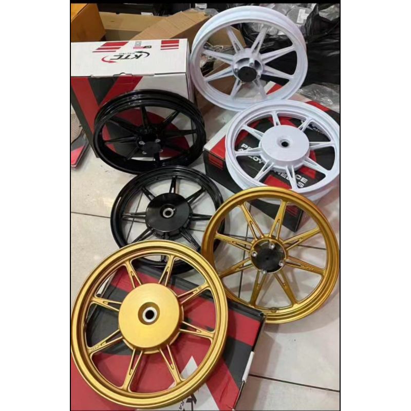 VELG RACING KTC SPECTRE 1 SET DEPAN BELAKANG VARIO 125/150 RING 14 VELG KTC RACING ALLOY WHEELS VARI