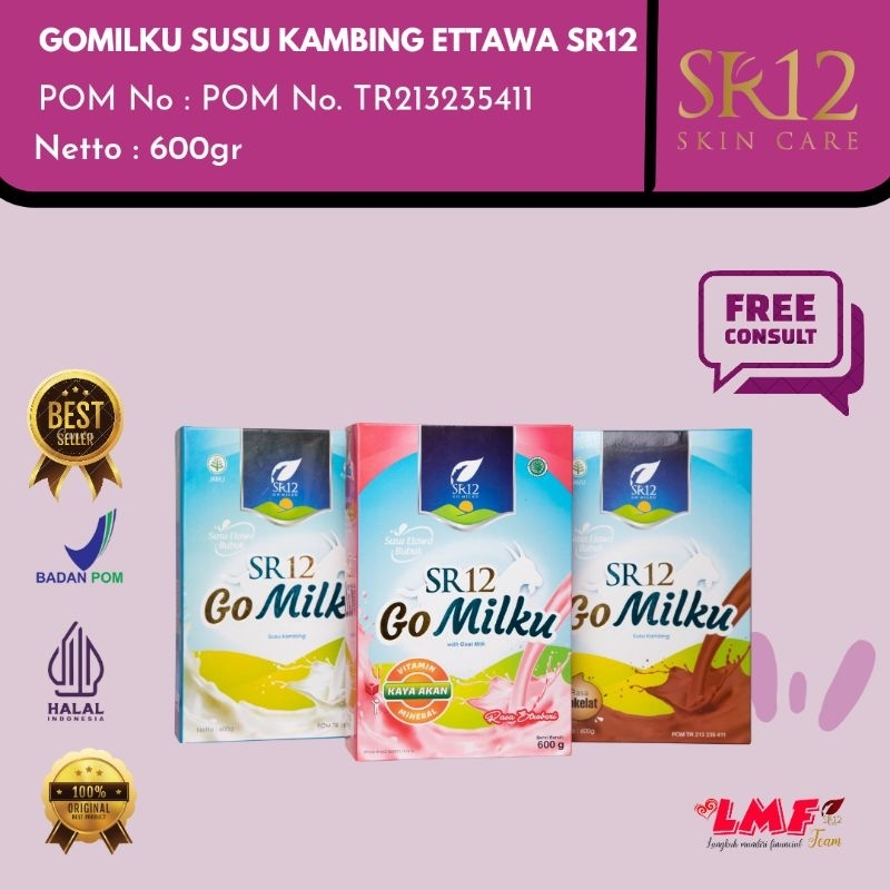 

BEST SELLER !!!GoMilku Susu Ettawa Bubuk SR12 600gram