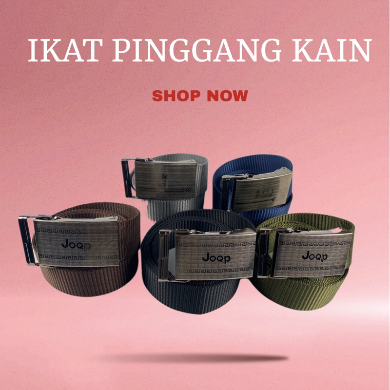 SABUK IKAT PINGGANG PRIA KAIN IKAT PINGGANG PRIA KATUN GESPER PRIA KEPALA ANGKAT SABUK COWOK GAUL KE