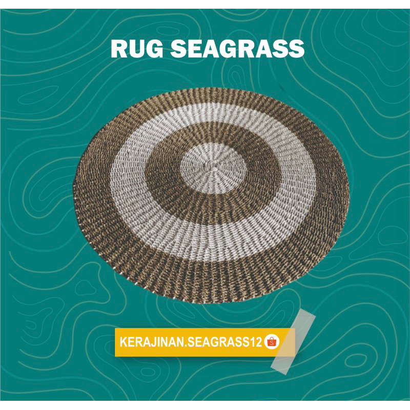KARPET ANYAMAN / RUG SEAGRASS MOTIF POLOS BAGI 4