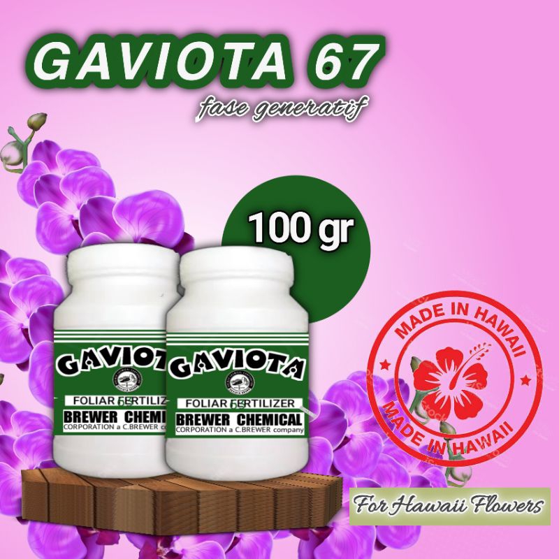 Gaviota 67 Pupuk Anggrek untuk pembungaan 100gr