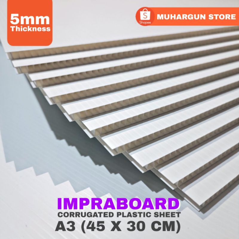 

[READY] Infraboard Impraboard 5mm A3 45x30 cm / 45 x 30 cm / 30x45 cm PP Board Art Board