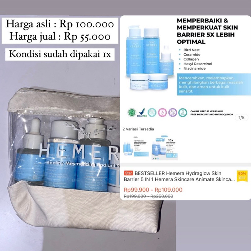 (PRELOVED SKINCARE) Hemera Hydraglow Skin Barrier