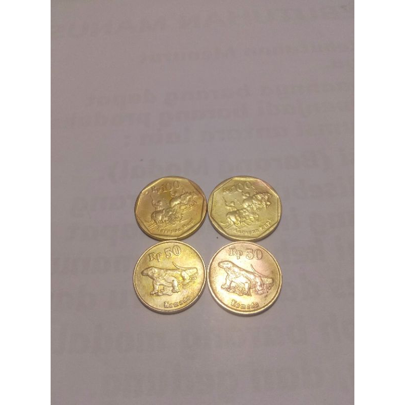 100rp kerapan sapi dan 50rp komodo bersih kinclong (per 4 keping)