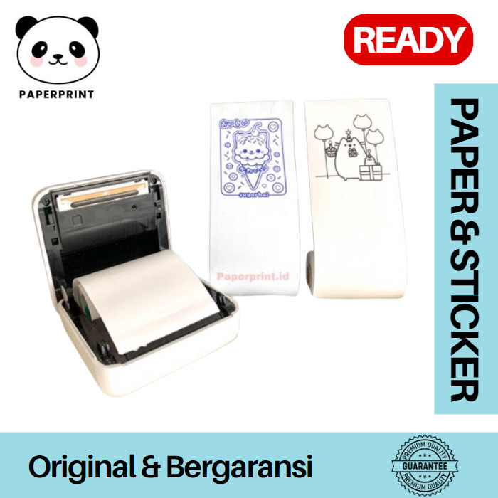 

KERTAS STICKER THERMAL paperang peripage mini printer print biru hitam