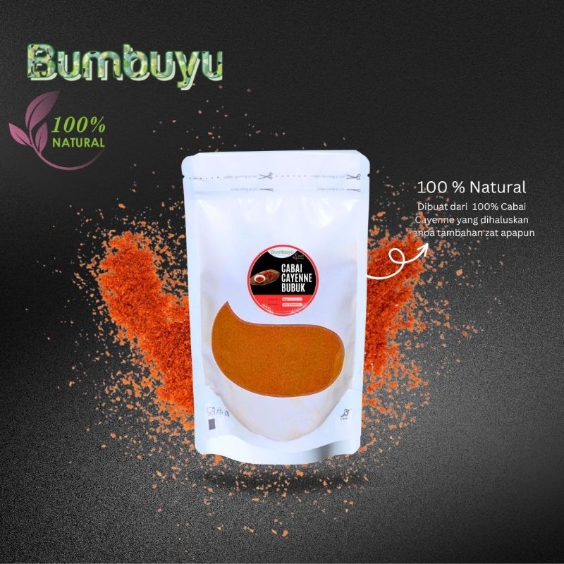 

Bumbuyu - Cabai Bubuk Cayenne / Cayenne Pepper Powder / Cabai Rawit Pedas / Cabe Bubuk Pedas