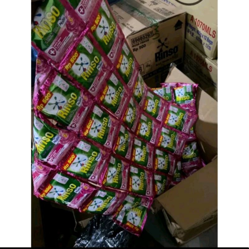 RINSO CAIR / RINSO BUBUK DETEGEN / DAIA BUBUK SACHET ISI 6