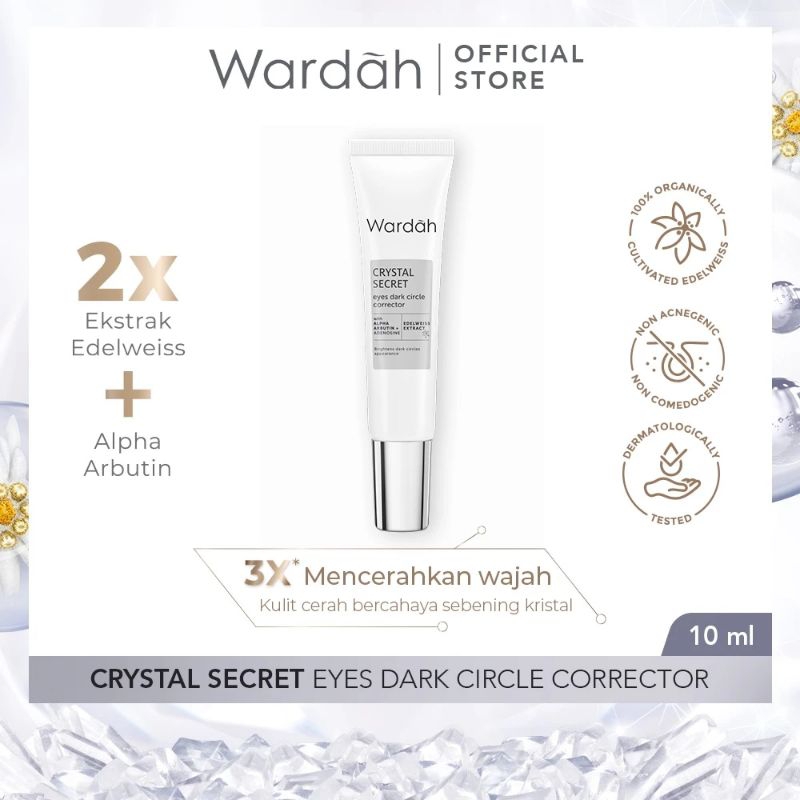 Wardah Crystal Secret Eye Dark Circle Corrector Eye Cream 10ml Krim Mata