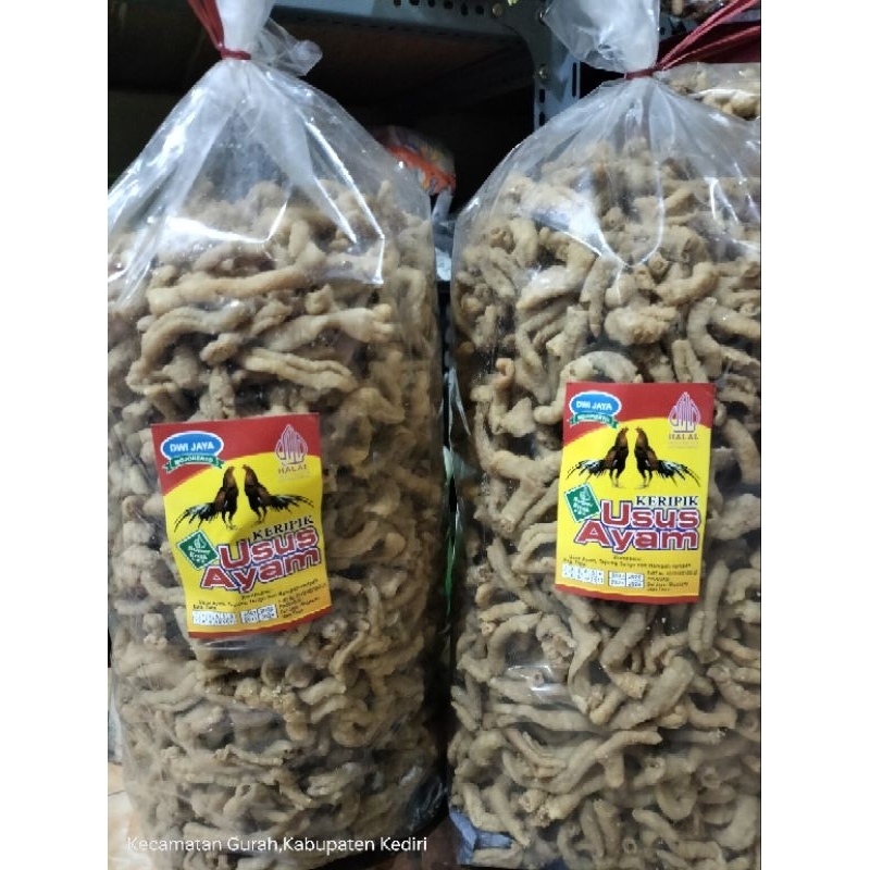 

Kripik Usus Dwi Jaya Renyah Gurih Empuk 250g/Camilan Kiloan/Snack Branded