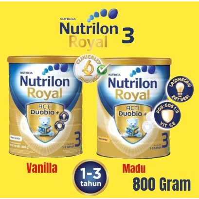 Nutrilon Royal 3 Madu & Vanila 800g susu kaleng