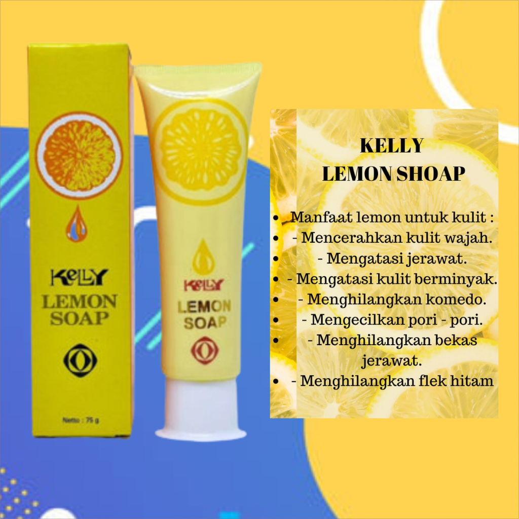 Kelly Scrub Lemon Soap Sabun cuci muka kelly.