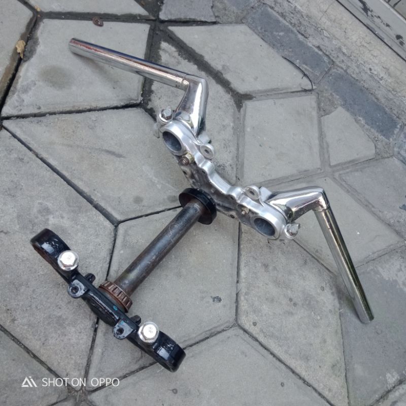segitiga T atas bawah set stang stir RZR RXZ original copotan