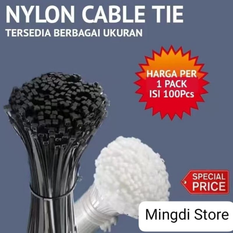 

Kabel ties 3.6 x 150mm/3.6x200pengikat kabel/kabel ties