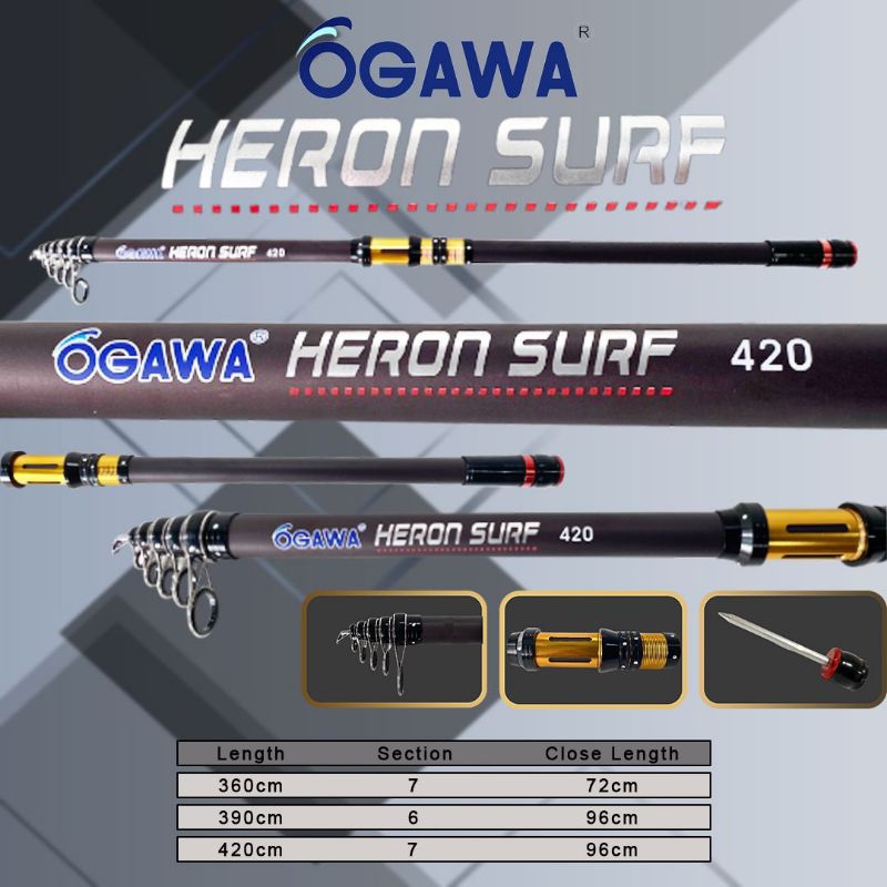 Joran Ogawa Heron Surf Panjang 360 390 420