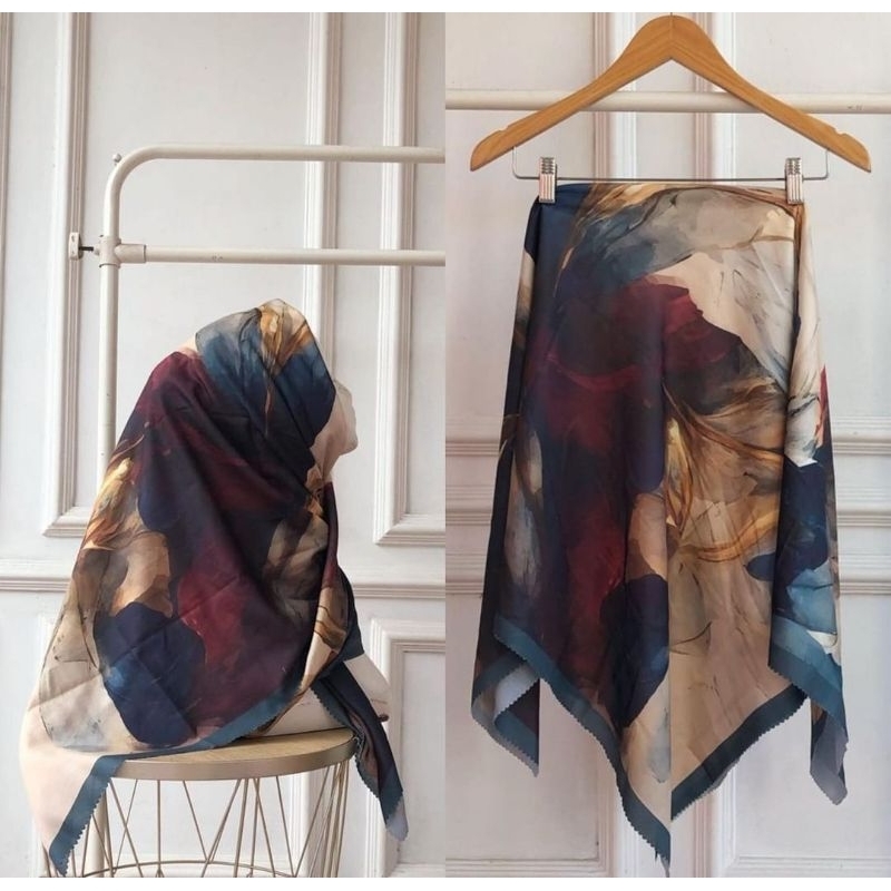 HIJAB DENAY KW MOTIF BUNGA TERBARU