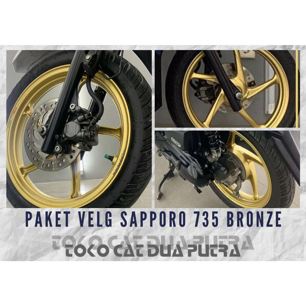 Paket Cat Velg Sapporo 735 Bronze