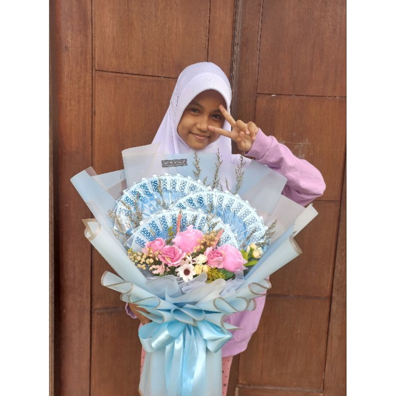 Bucket Uang Kipas Bouquet Hadiah Request bucket jumbo Buket love