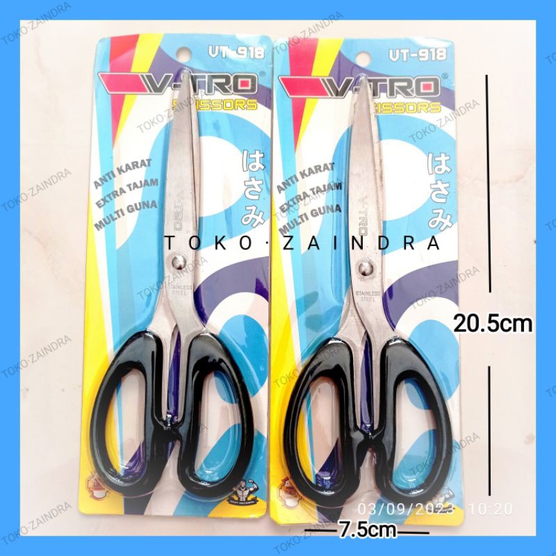 

gunting besar V-Tro/ Montana panjang 20,5 cm hitam