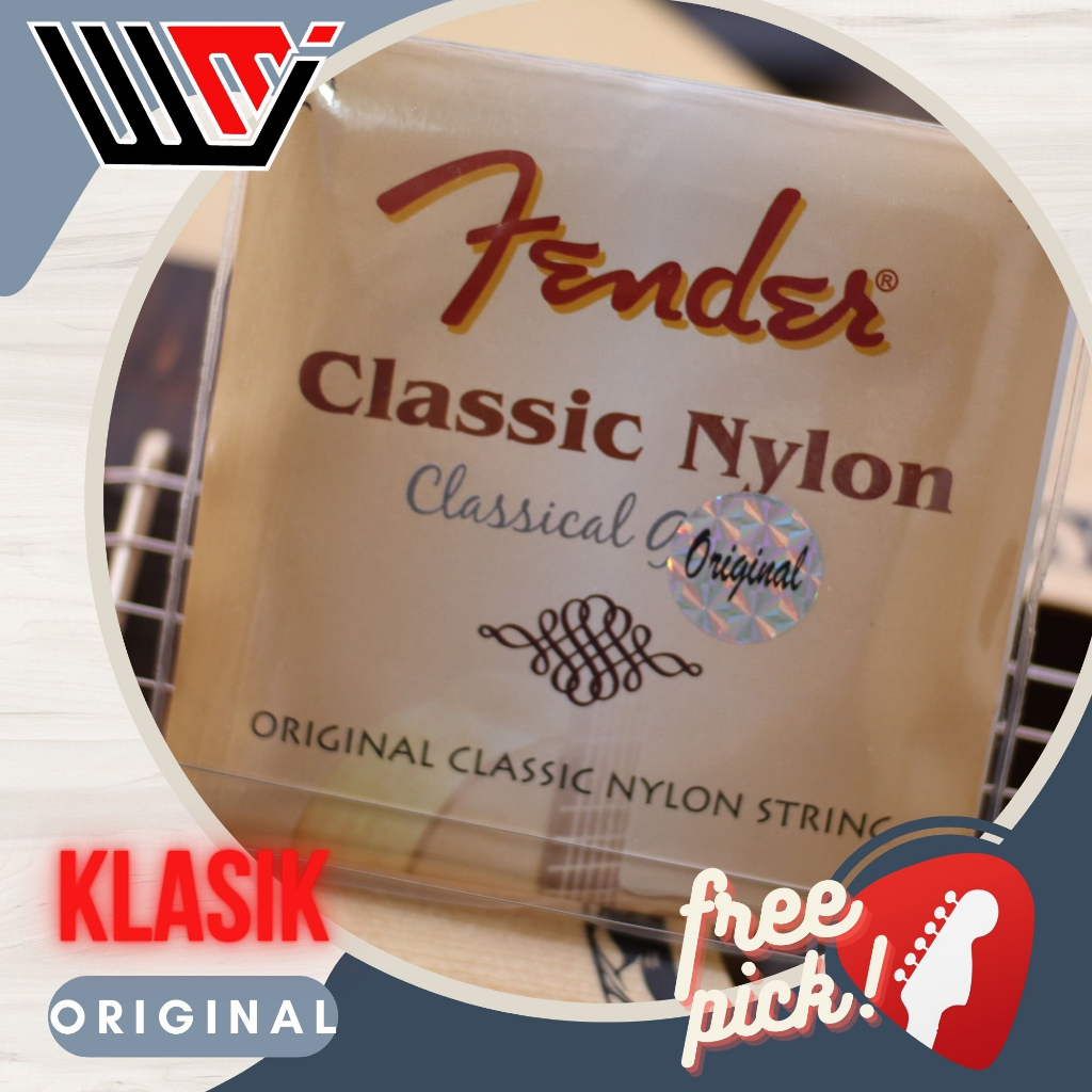 Senar Gitar fender klasik nylon 1 set