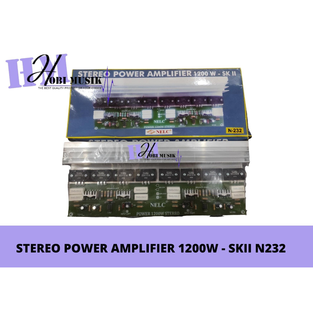 Kit Power Amplifier Stereo 1200watt SK-II Nelc N232