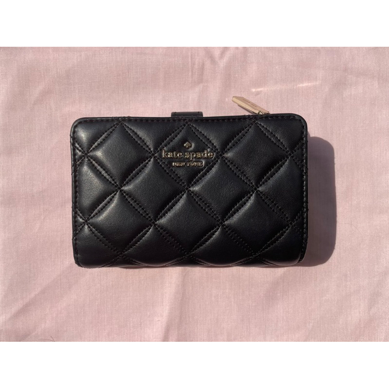 Kate Spade Natalia Compact Bifold Wallet Black (PRELOVED)