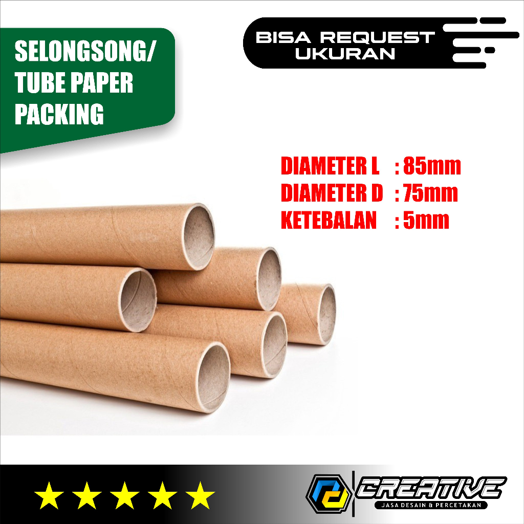 

PACKING Selongsong STIKER Tube Paper Tube Tambahan untuk Packing Kertas