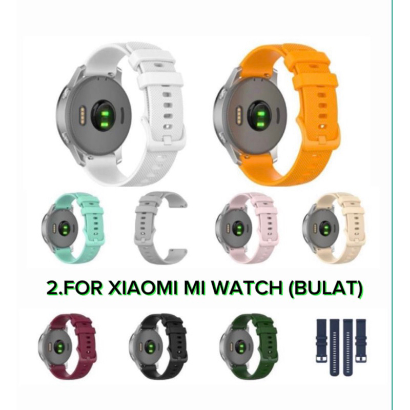DSJ Tali Jam Smartwatch For Xiaomi Mi Watch(Bulat)- 22mm Silicone