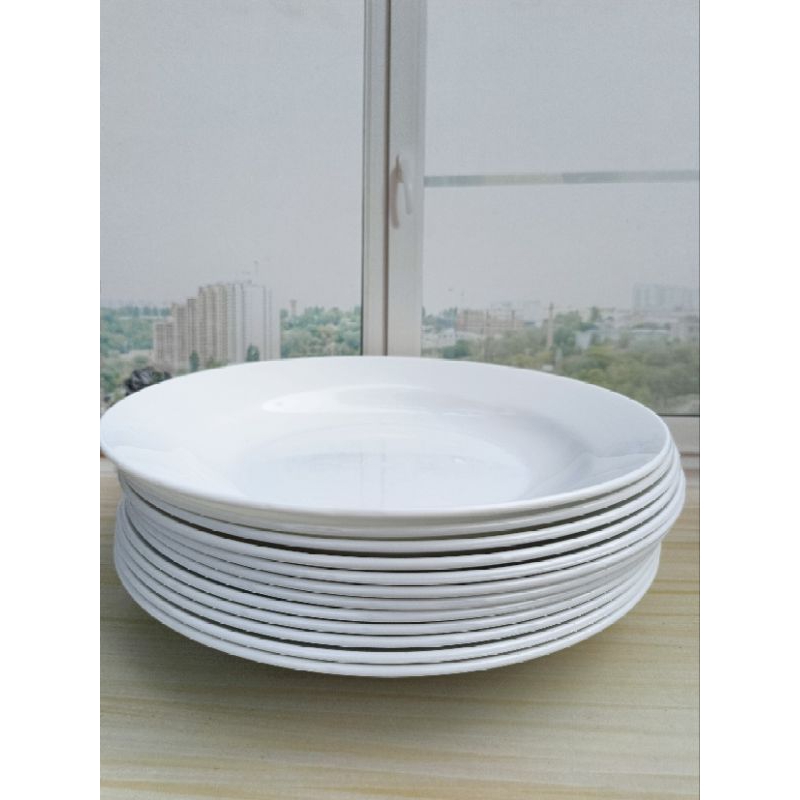 1lusin Piring makan semi melamin | piring makan 9" semi melamin