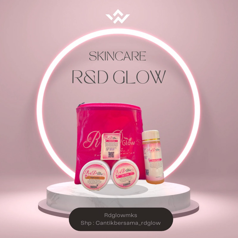 Skincare wanita Rd Glow paket lengkap bpom