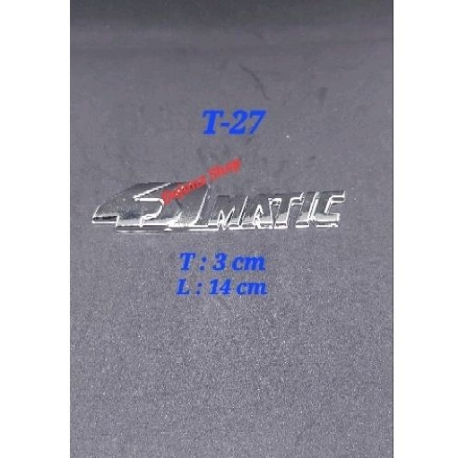 Emblem Logo Sticker Stiker Lambang Simbol 4 Matic 4Matic 4Matik Krum Universal