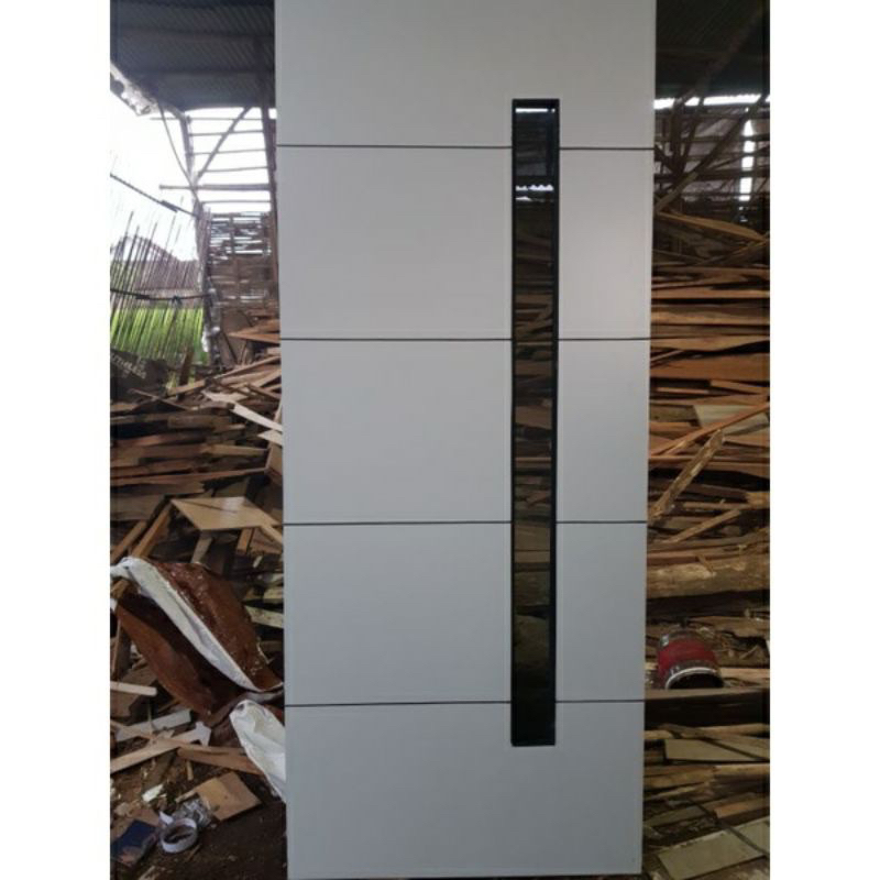 Pintu Minimalis Modern Kaca Panjang / Pintu Utama / Pintu Kamar / Pintu Geser