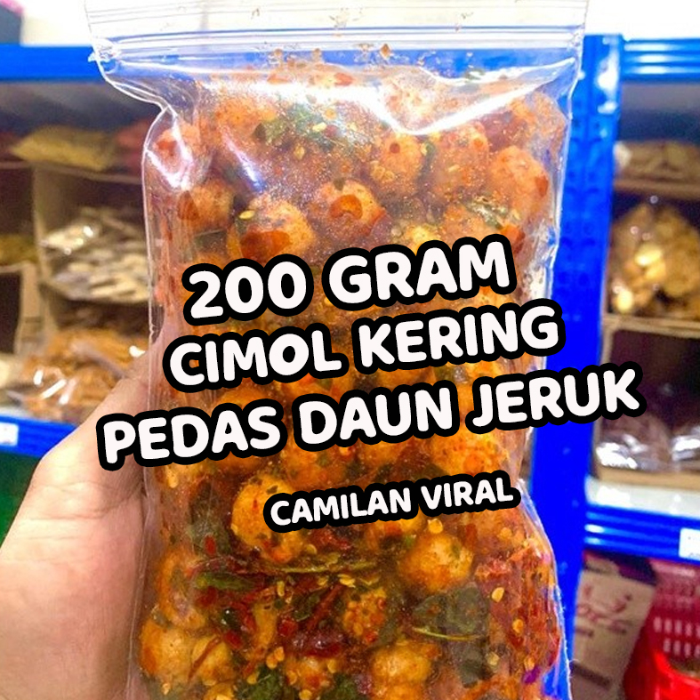 

Cimol Kering Pedas Daun Jeruk 200 Gram - Cemilan Pedas