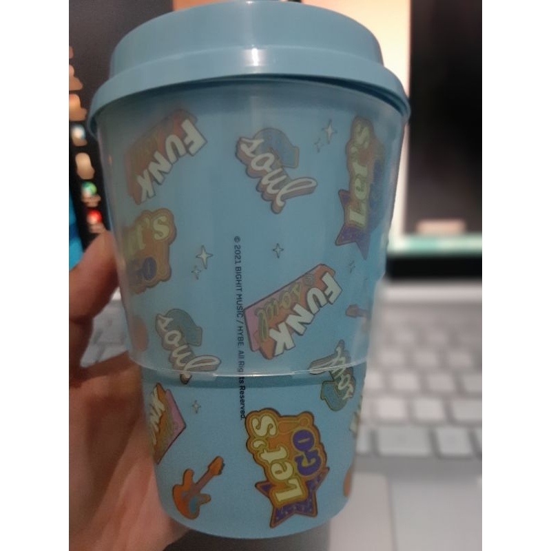 Tumbler/cup reusable BTS Tiny Tan Dynamite
