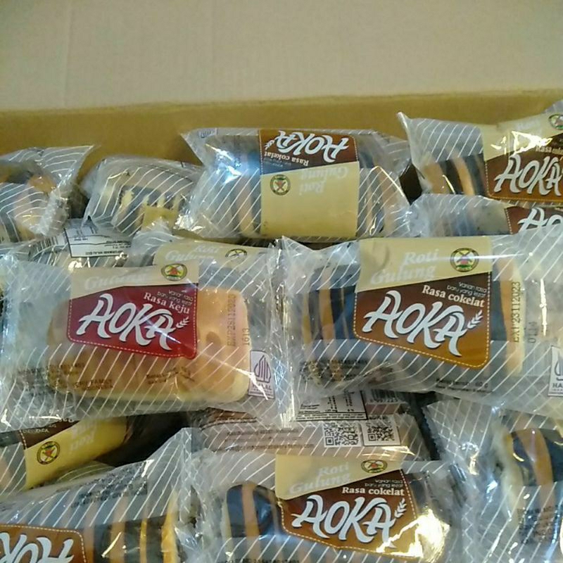 

ROTI GULUNG AOKA ALL VARIANT 60GR ISI 5 PCS dan 10 PCS