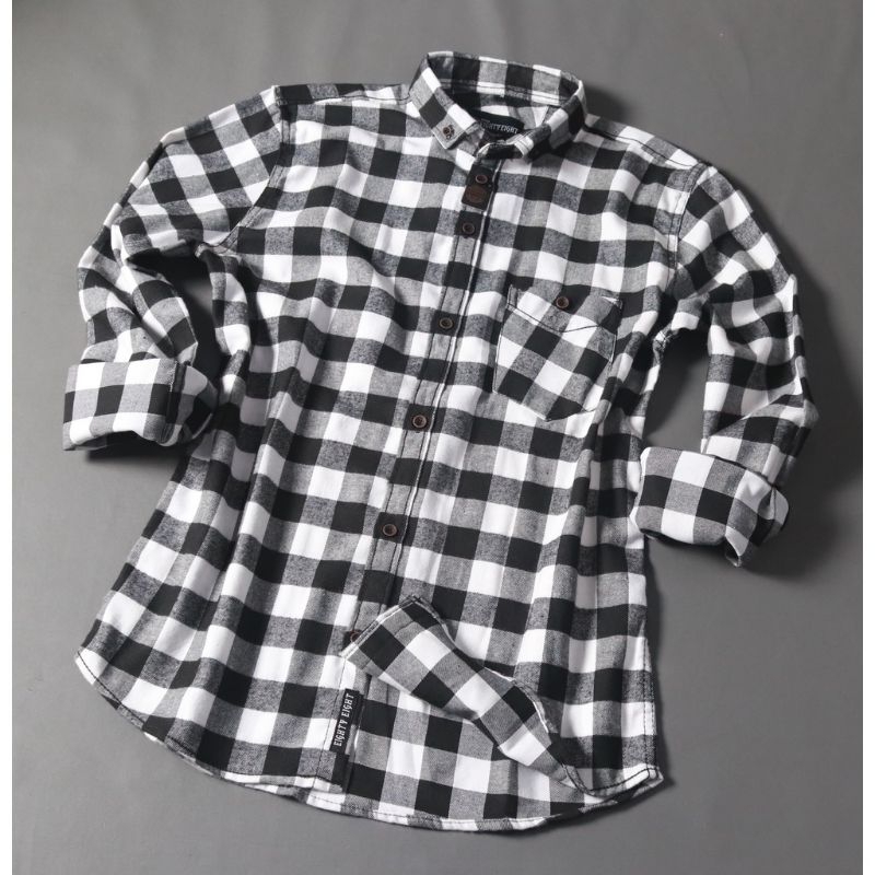 Kemeja Flanel Pria Kemeja Lengan Panjang Kemeja Kotak Kotak Kemeja Distro hem kotak kotak