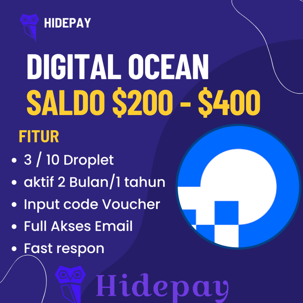 DIGITAL OCEAN Saldo $200 / $205
