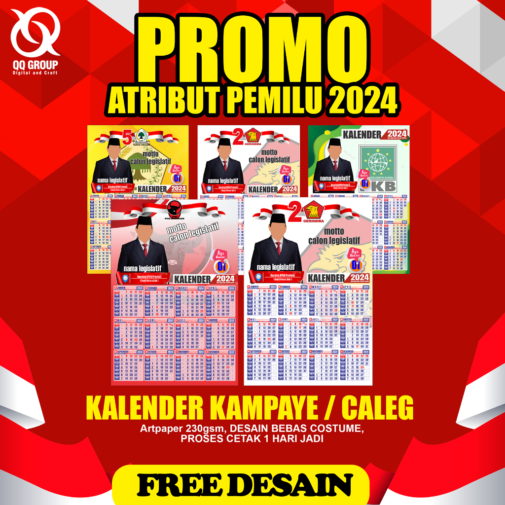 

KALENDER DINDING KAMPANYE CALEG PEMILU 2024