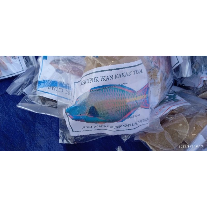 

Kerupuk Ikan-Kerupuk Ikan laut-Kerupuk ikan Kakak Tua