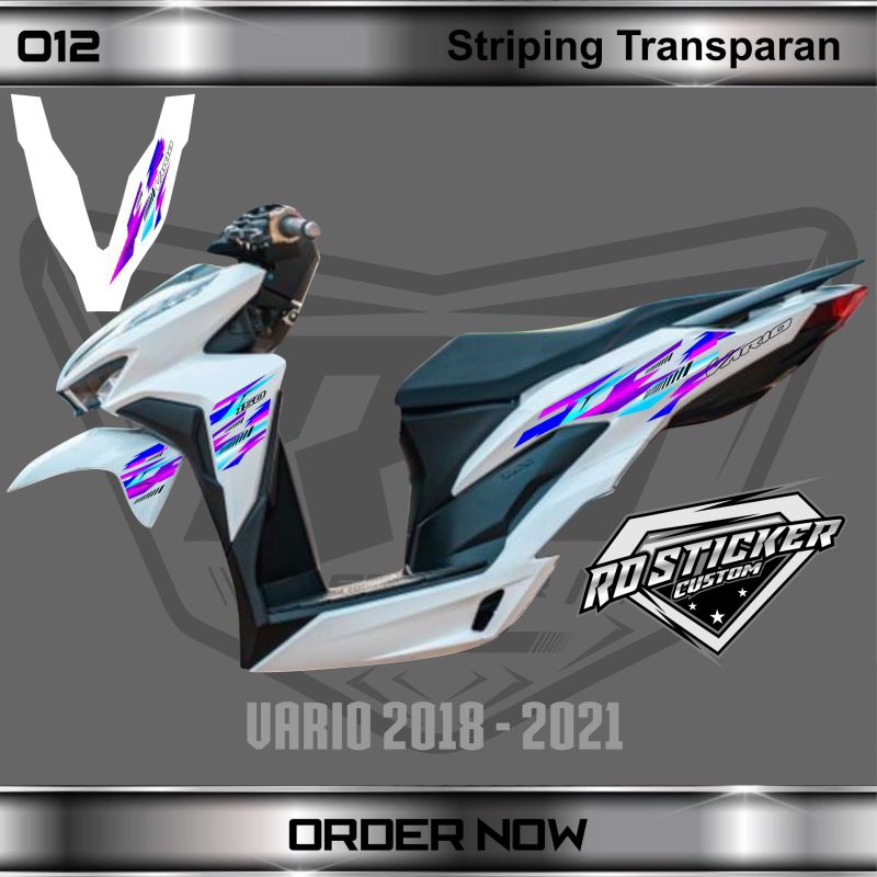 sticker vario 150 striping transparan new vario 150