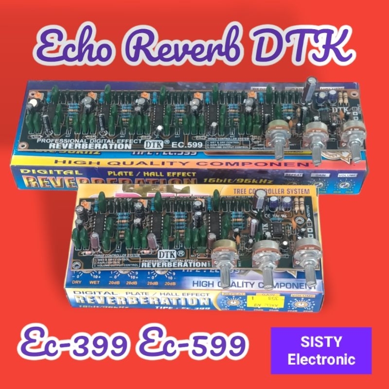Echo Digital Reverb DTK Ec-399 & Ec-599 Profesional Digital Effect