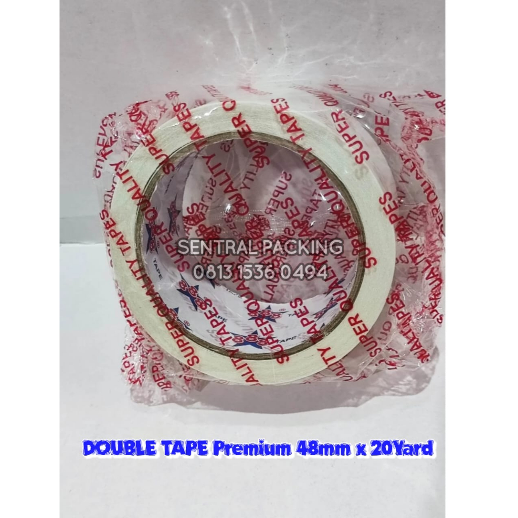

DOUBLE TAPE PEREKAT 2 SISI SUPER LENGKET - PER 1 PCS