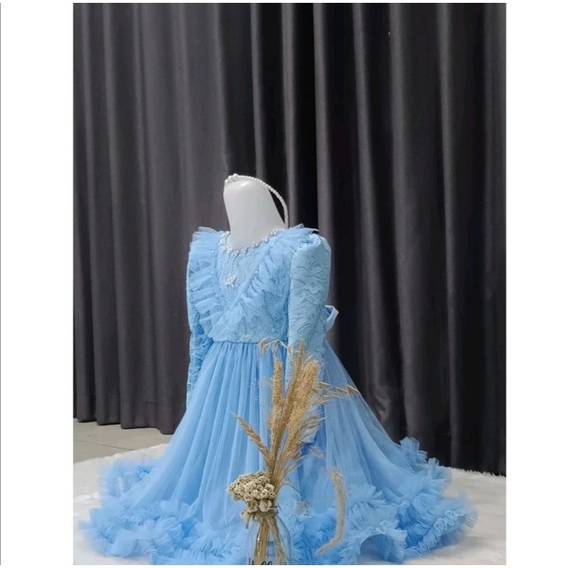 Arsy Gaun Anak Lucu Gamis Brokat Tule Adem