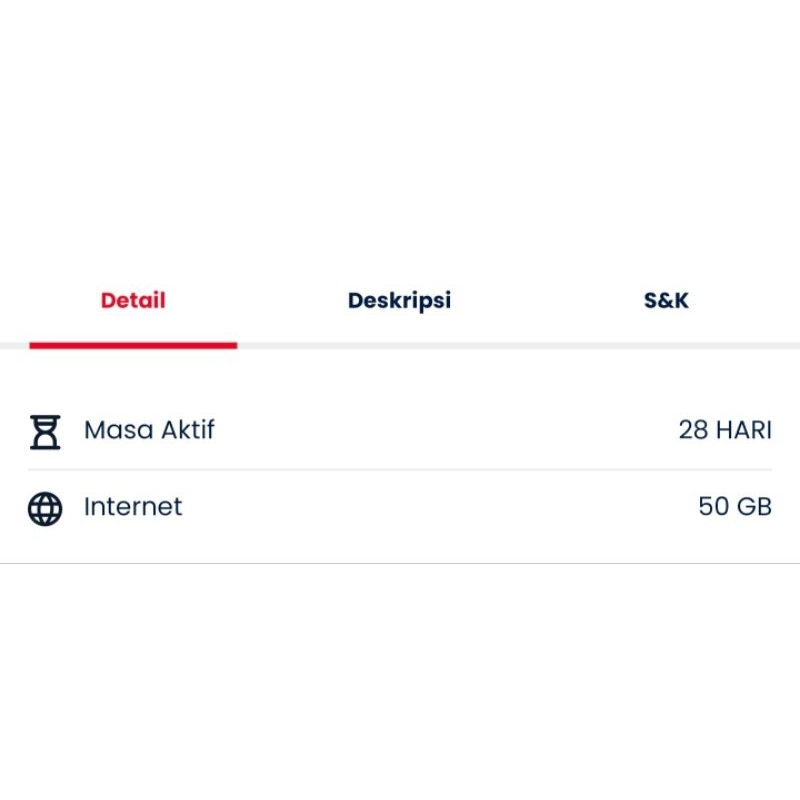 TELKOMSEL KUOTA FULL INTERNET  50GB 28hari