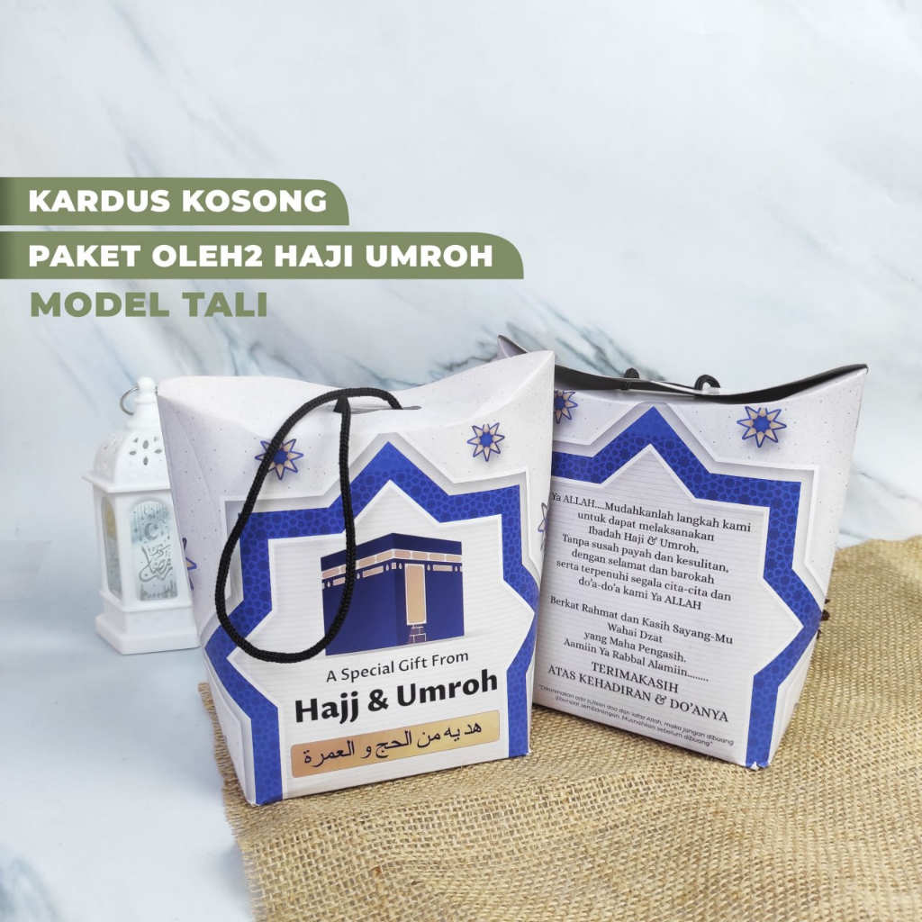 

Dus Tali Kemasan Paket Oleh-oleh Umroh Haji 1 pack isi 25 tas