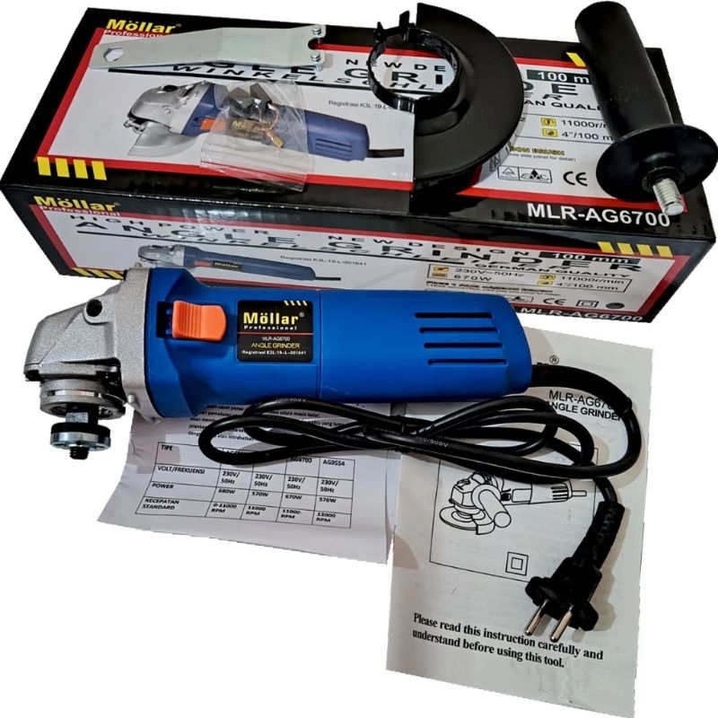 Grinda tangan Mollar AG6700  4"