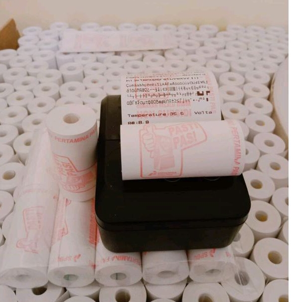 

Kertas Struk Thermal logo Pasti Pas 57/58×30mm Paket 10 Roll
