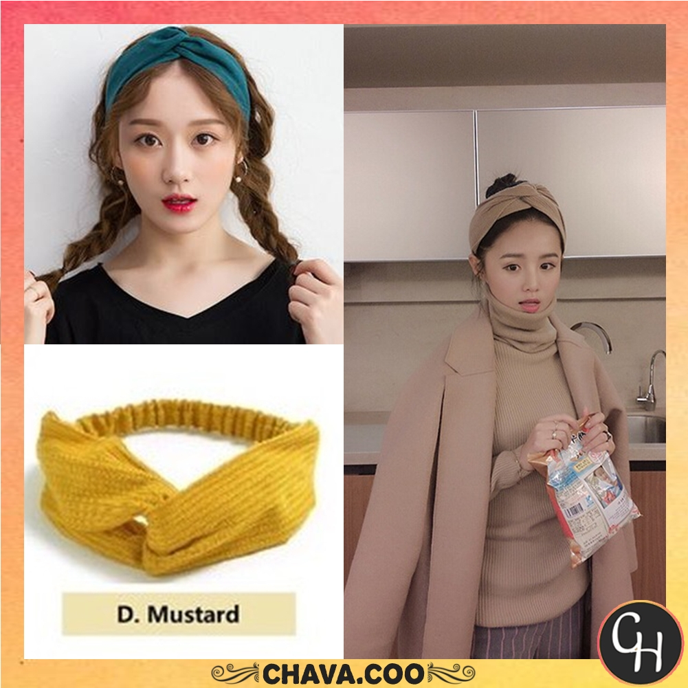 CHAVA | BD222 Bandana Korea Style Bendo Rambut Bando Fashion Rambut Import Murah Grosir COD