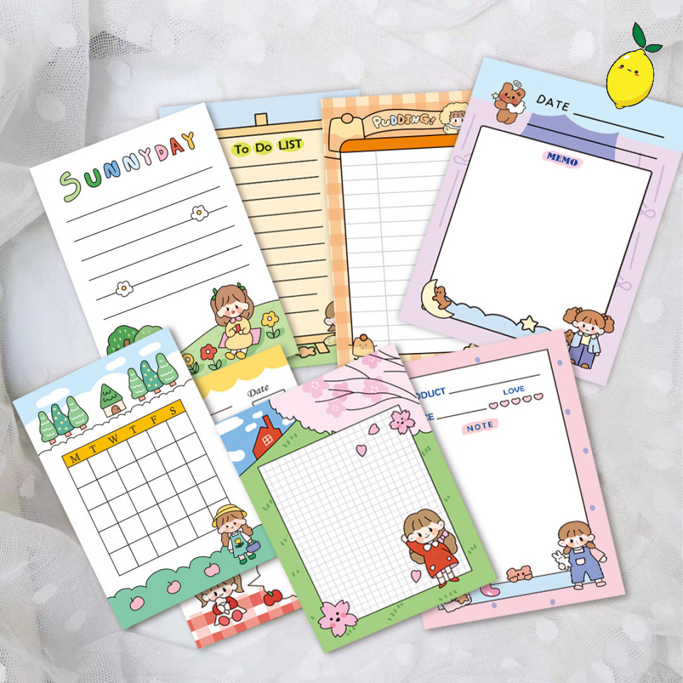 

Kertas Memo Yejin Sunny Day Planning Memopad