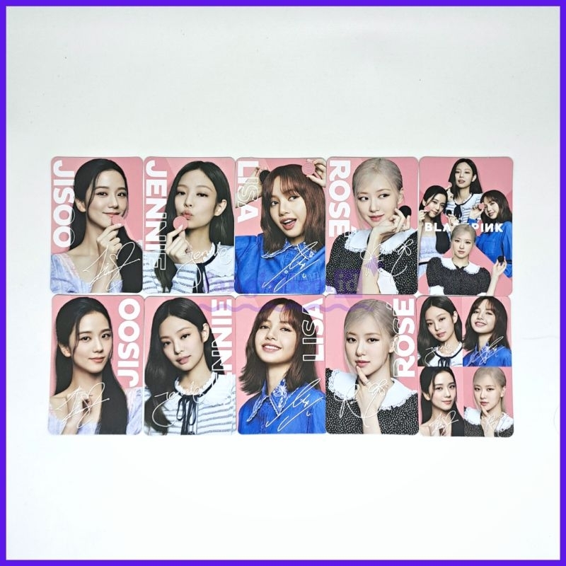 [OFFICIAL] BLACKPINK X OREO PHOTOCARD PC JISOO JENNIE LISA ROSE BP