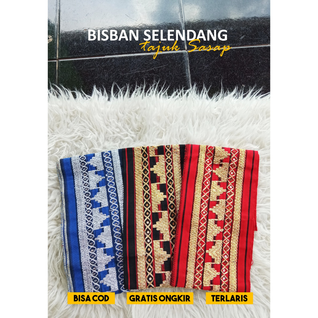 LAMPUNG ETHNICA OFFICIAL - TAPIS LAMPUNG ASLI - TAJUK SASAP - BISBAN TAPIS LAMPUNG - selendang tapis